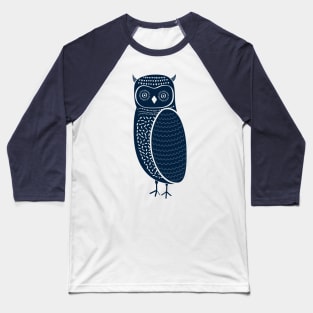 Tribal Woodland Owl Baseball T-Shirt